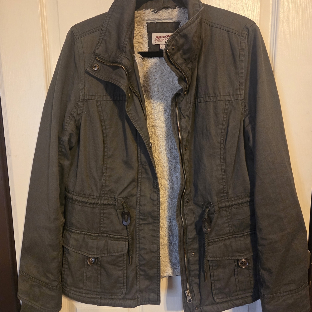 Arizona Jean Company Women's Olive Utility Jacket